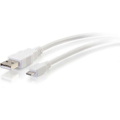 1FT (0.3M) USB 2.0 A TO MICRO-B CABLE M/M - WHITE (0.3M)