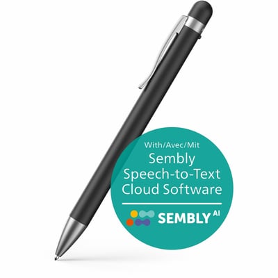 Philips Voice Tracer DVT1600 32GB Recording Pen with Sembly Speech-to-Text Software