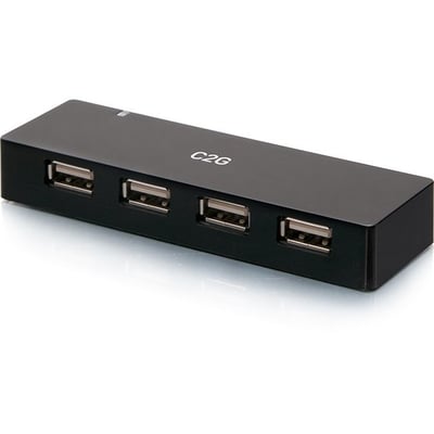 C2G 4-PORT USB-A HUB WITH 5V 2A POWER SUPPLY