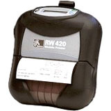 Zebra RW 420 Mobile Direct Thermal Printer - Monochrome - Handheld - Label Print - USB - Serial - Bluetooth