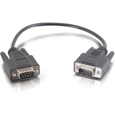 3FT (0.9M) DB9 M/M SERIAL RS232 CABLE - BLACK