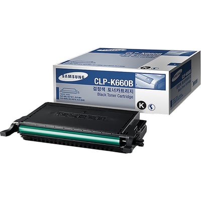 Samsung CLP-K660B High Yield Laser Toner Cartridge - Black - 1 Pack