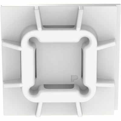 Panduit Super-Grip SGABM25-A-C Super-Grip Mount, White, PA 6.6, Rubber Adh., 1x1"