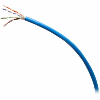 C2G 1000ft (304.8m) TAA-Compliant Cat5e Unshielded (UTP) Ethernet Cable with Solid Conductors-Plenum CMP-Rated - Blue