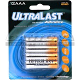 BATTERY - ALKALINE - 1.5V - 12 PACK CARDED AAA SIZE ALAKALINE BATTERIES
