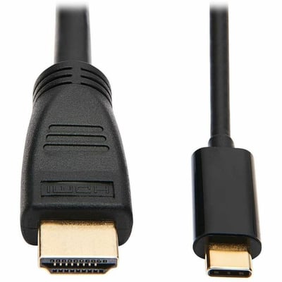 Tripp Lite by Eaton USB-C to HDMI Active Adapter Cable (M/M) 4K 60 Hz 4:4:4 HDCP 2.2 Mid-Cable Adapter Black 6 ft. (1.8 m)