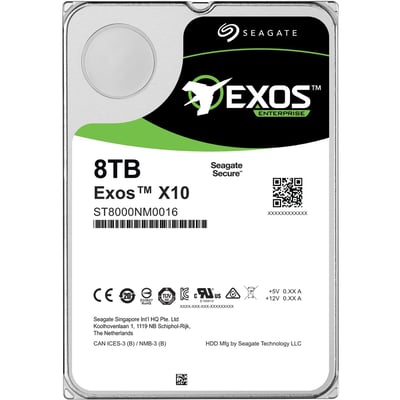 SEAGATE EXOS X10 8TB 7200RPM SATA-6GBPS 256MB BUFFER 512E