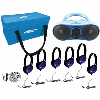 HAMILTON BUHL LISTENING CENTER AUDIOMVP 6 STATION BLUETOOTH/CD/FM