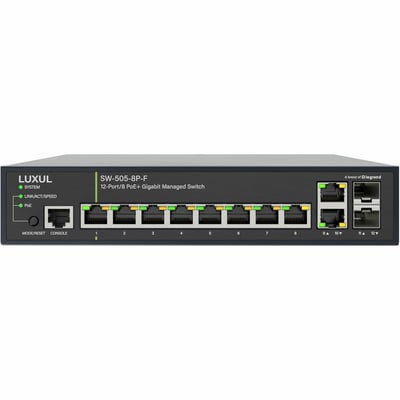 12-PORT (8 POE+) 1G MANAGED SWITCH NA