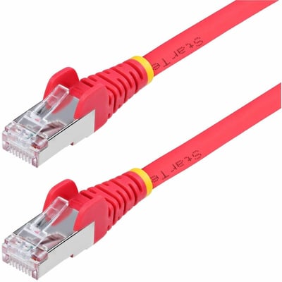 CAT6A ETHERNET CABLE - RED 10GBE S/FTP LSZH 100W POE