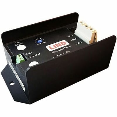 LIND SHUT DOWN TIMER, 0-4 HOUR, W/ TERMINAL BLOCK, UL
