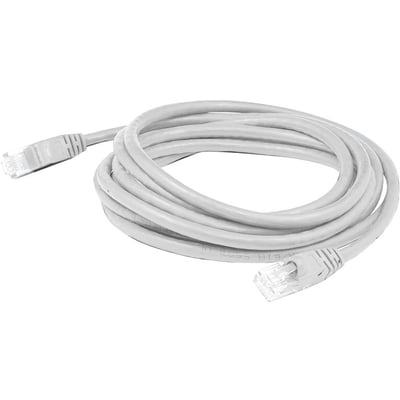 AddOn 7ft RJ-45 (Male) to RJ-45 (Male) White Mini Cat6 Straight UTP PVC Copper Patch Cable
