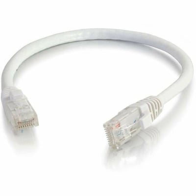 Quiktron 5Ft Q-Series Cat6A Snagless (UTP) Ethernet Network Patch Cable, CM Rated - White
