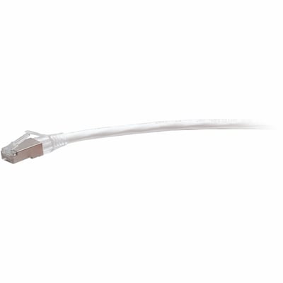 QS 1FT/0.3M WHT BOOTED C6A STP CM TAA