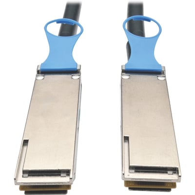 Tripp Lite by Eaton QSFP28 to QSFP28 100GbE Passive DAC Copper InfiniBand Cable QSFP-100G-CU2M Compatible (M/M), 2 m (6 ft)