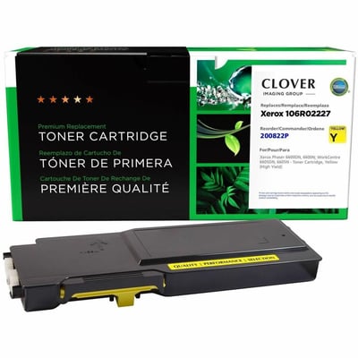 Clover Imaging Remanufactured High Yield Yellow Toner Cartridge for Xerox 106R02227