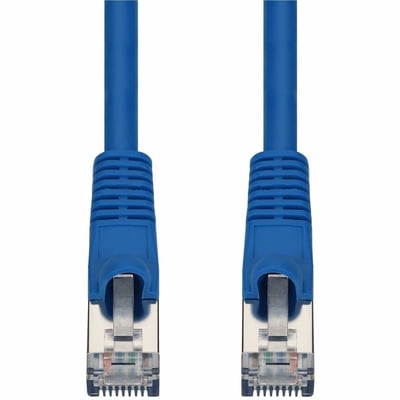 AddOn 25-Pack 1ft Blue CAT 7 Shielded (S/FTP) PVC Ethernet Cable Snagless Bubble Boot RJ-45 M/M Bulk Bag Packaged, No Twist Ties