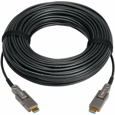 HDMI FIBER ACTIVE OPTICAL CABLE DETACH CONNECTORS M/M 8K BLACK 40M