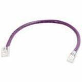 Quiktron Q-Series Patch Cords, CAT5E, Non-Booted, Purple, 10 FT