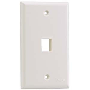 SGL GANG FLUSH MOUNT V FACEPLT WHT