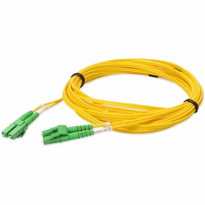 AddOn 1m ALC to ALC Yellow OS2 Duplex Microboot, Snagless OFNR (Riser-Rated) SMF Fiber Patch Cable