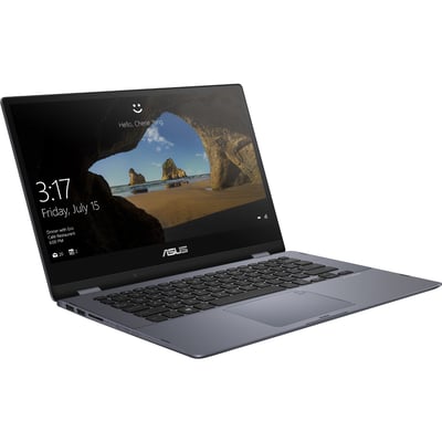 Asus VivoBook Flip 14 TP412 TP412FA-DB72T 14" Touchscreen Convertible Notebook - Intel Core i7 8th Gen i7-8565U - 8 GB - 512 GB SSD - Star Gray Metal