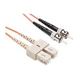 20 METER SC-ST OM1 1GIG FIBER OPTIC CABLE, ORANGE, OFNR, 62.5/125 FIBER, MULTIMO