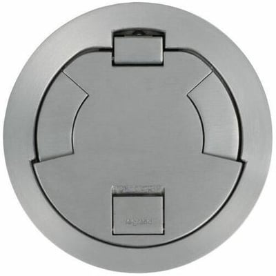 Wiremold 6IN Flush Style CVR Assembly AA Brushed Aluminum