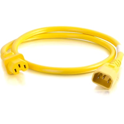 POWER CORD - LEFT CONNECTOR TYPE: C14 - RIGHT CONNECTOR TYPE: C13 - 6FEET LENGTH