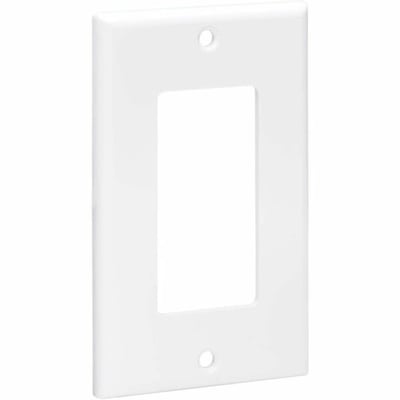 Tripp Lite by Eaton Single-Gang Faceplate, Decora Style - Vertical, White