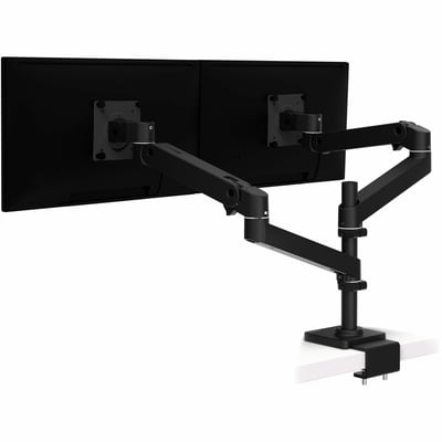 LX PRO ARM C CLAMP DUAL DISPLAY STACKING WCB