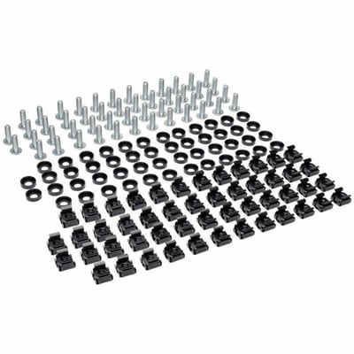 Tripp Lite by Eaton SmartRack Square Hole Hardware Kit with 50 pcs 12-24 screws and washers