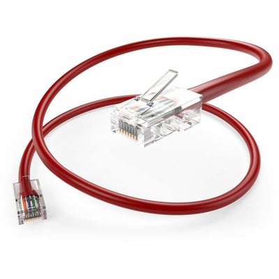 UNC GROUP 3FT CAT5E NON-BOOTED UNSHIELDED (UTP) ETHERNET NETWORK PATCH CABLE RED