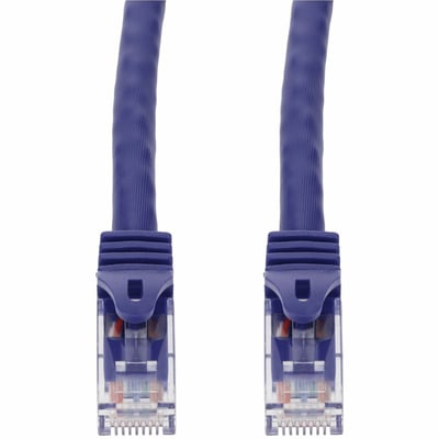 AddOn 30ft Purple CAT 6A PVC Ethernet Cable Snagless Easy Boot RJ-45 M/M