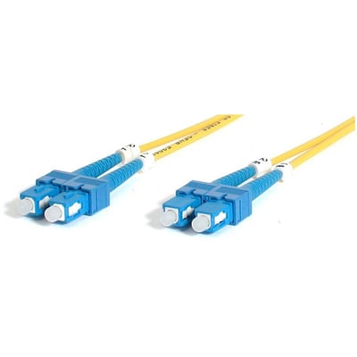StarTech.com 2m Fiber Optic Cable - Single-Mode Duplex 9/125 - LSZH - SC/SC - OS1 - SC to SC Fiber Patch Cable