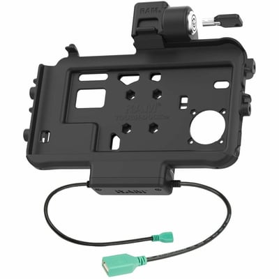 RAM Mounts Low-Profile Locking Power + Single USB Dock for Tab Active3