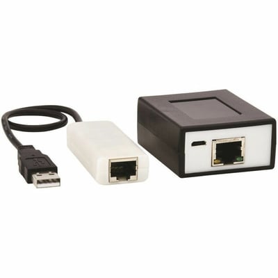 Tripp Lite by Eaton 4-Port USB over Cat5/Cat6 Extender Kit with Power over Cable - USB 2.0 Up to 164.04 ft. (50M) Black