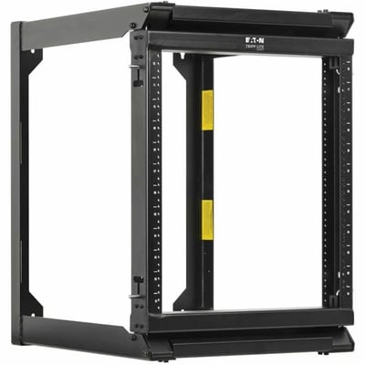 Tripp Lite by Eaton SmartRack 12U Wall-Mount 2-Post Open Frame Rack Hinged Front Heavy Duty