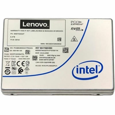Lenovo 6.40 TB Solid State Drive - 3.5" Internal - U.2 (PCI Express NVMe 4.0 x4) - Mixed Use