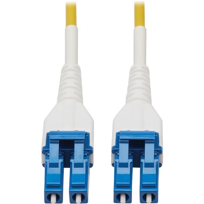 Eaton Tripp Lite Series 100G Duplex Singlemode 9/125 OS2 Armored Fiber Optic Cable (LC/LC Duplex M/M), LSZH, Yellow, 75 m (246 ft.)