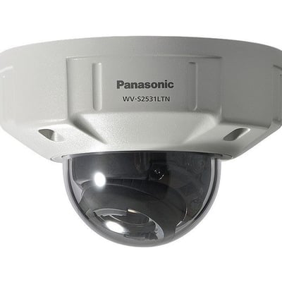 Panasonic i-PRO Extreme WV-S2531LTN 3 Megapixel Outdoor HD Network Camera - Monochrome, Color - Dome