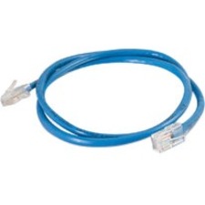 Quiktron 1ft Value Series Cat6 Non-Booted Patch Cord - Blue