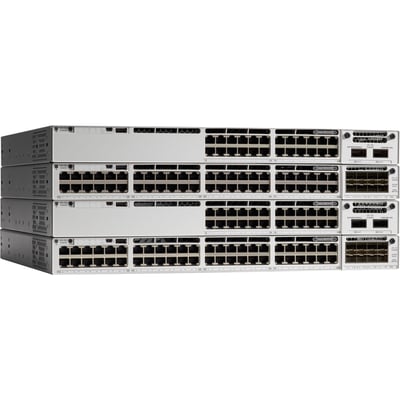 SWITCH - C9300-24T-A - 24-PORT 1G COPPER WITH MODULAR UPLINKS- 8GB RAM - 16GB FL