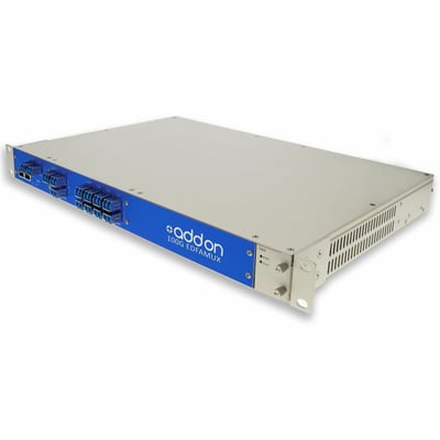 AddOn 8 Channel C-Band Active MUX EDFAs and Tunable Dispersion Compensator, ITU 100GHz, Channels 28-35, 8x100G, 80km, Power Budget 18dB (Link Engineering Req'd)