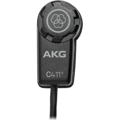 AKG C411 L Wired Condenser Microphone - Matte Black