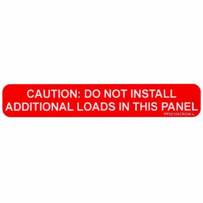 SOLAR LABEL 1X6 CAUTION NO