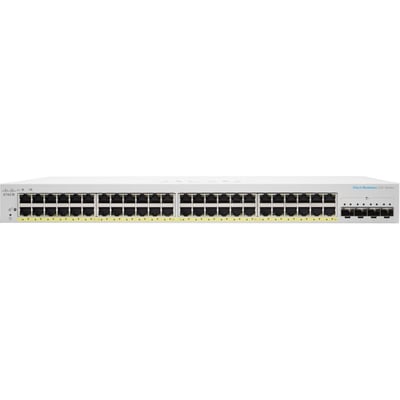 CBS220 SMART 48-PORT GE, FULL POE, 4X10G SFP+