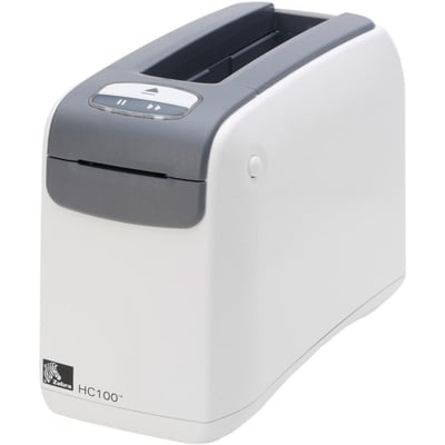 Zebra HC100 Desktop Direct Thermal Printer - Monochrome - Wristband Print - Fast Ethernet - USB - Serial