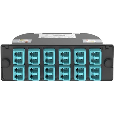 Panduit OptiCom MPO-LC Fiber Cassette OM4, 24 Fiber, Universal