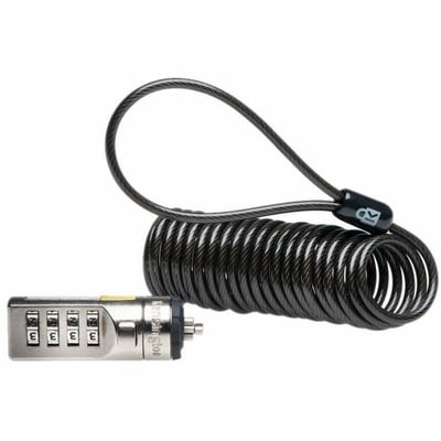 PORTABLE COMBINATION LAPTOP LOCK GREY T-BAR TAA